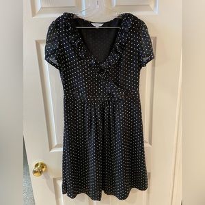 Alfred Sung polka dot dress with ruffles